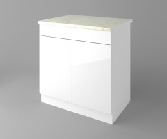 Долен кухненски шкаф с две чекмеджета и две врати Нарцис - Гланц 2