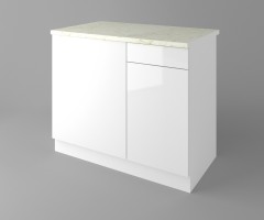 Долен кухненски шкаф за ъгъл Нарцис - Гланц 2