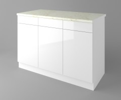 Долен кухненски шкаф с три чекмеджета и три врати Нарцис - Гланц 2