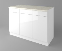 Долен кухненски шкаф с три чекмеджета и три врати Нарцис - Гланц 3