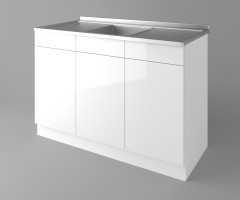 Долен кухненски шкаф с мивка - с две работещи чекмеджета Нарцис - Гланц 1