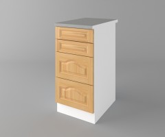 Долен кухненски шкаф с четири чекмеджета Астра - Натурална 2