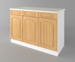 Долен кухненски шкаф с три чекмеджета и три врати Астра - Натурална 3