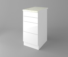 Долен кухненски шкаф с четири чекмеджета Нарцис - Гланц 2