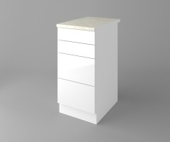 Долен кухненски шкаф с четири чекмеджета Нарцис - Гланц 3