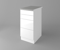 Долен кухненски шкаф с четири чекмеджета Нарцис - Гланц 4