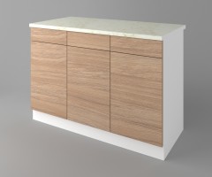 Долен кухненски шкаф с три чекмеджета и три врати Поларис 4