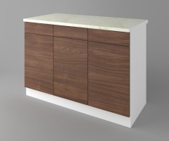 Долен кухненски шкаф с три чекмеджета и три врати Атлас 2