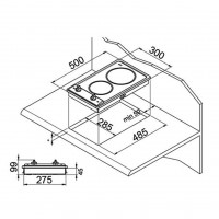 Стъклокерамичен плот Eurolux - 3,0kW 2