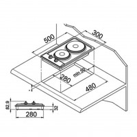 Електрически плот за вграждане Eurolux - 3,5kW 2