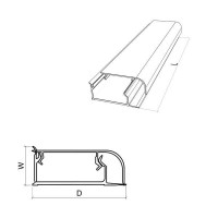 Хоризонтална алуминиева водобранна лайстна - 4м 2