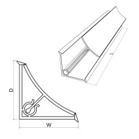 Алуминиева водобранна лайстна 2
