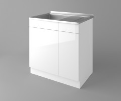 Долен кухненски шкаф с мивка - с едно работещо чекмедже Нарцис - Гланц 1