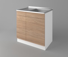 Долен кухненски шкаф с мивка - с едно работещо чекмедже Поларис 2