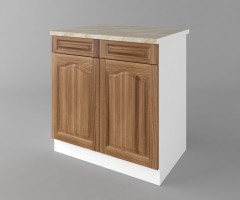 Долен кухненски шкаф с две чекмеджета и две врати Астра - Канела 1