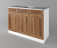 Долен кухненски шкаф с мивка - с две работещи чекмеджета Астра - Канела 1