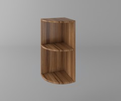 Горен кухненски шкаф за външен ъгъл Астра - Канела 1