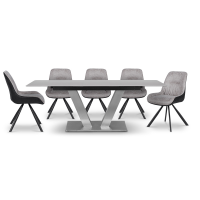 Разтегателна трапезна маса DUKLA - сива 8