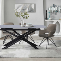 Разтегателна трапезна маса BROK - сива 10