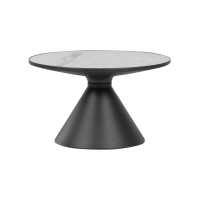 Холна маса ZARY 2 - бяла - черна 3