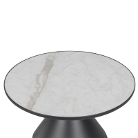 Холна маса ZARY 2 - бяла - черна 5