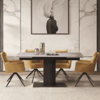 Разтегателна трапезна маса JURATA - бяла 8