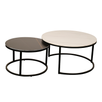 Комплект холни масички FRISKO - черно + бял 4