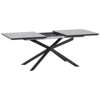 Разтегателна трапезна маса OMAHA - бял - тъмносив 4