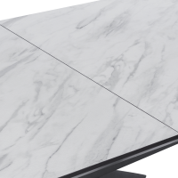 Разтегателна трапезна маса OMAHA - бял - тъмносив 8