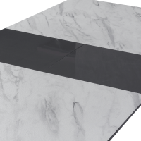 Разтегателна трапезна маса OMAHA - бял - тъмносив 9