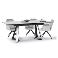 Разтегателна трапезна маса ADAM L - бяла 10
