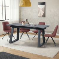 Разтегателна трапезна маса MIELEC - сива 10