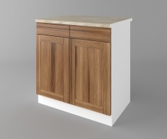 Долен кухненски шкаф с две чекмеджета и две врати Калатея - Канела 4