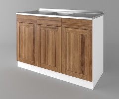 Долен кухненски шкаф с мивка - с две работещи чекмеджета Калатея - Канела 1