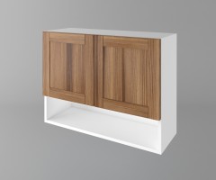 Горен кухненски шкаф с две врати и ниша Калатея - Канела 1