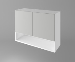 Горен кухненски шкаф с две врати и ниша Мирта 1