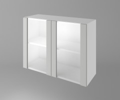 Горен кухненски шкаф с две остъклени врати Мирта 1