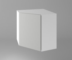 Горен кухненски шкаф за вътрешен ъгъл с една врата Мирта 1