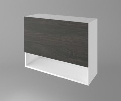 Горен кухненски шкаф с две врати и ниша Вега 1