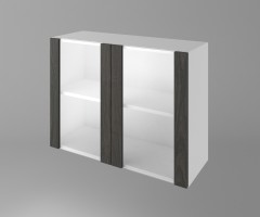 Горен кухненски шкаф с две остъклени врати Вега 1