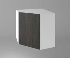 Горен кухненски шкаф за вътрешен ъгъл с една врата Вега 1