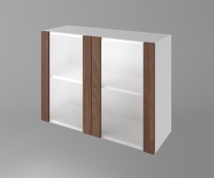 Горен кухненски шкаф с две остъклени врати Атлас 1