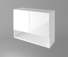 Горен кухненски шкаф с две врати и ниша Нарцис - Гланц 1