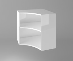 Горен кухненски шкаф за вътрешен ъгъл Нарцис - Гланц 1