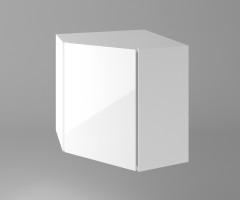 Горен кухненски шкаф за вътрешен ъгъл с една врата Нарцис - Гланц 1