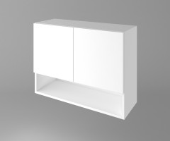Горен кухненски шкаф с две врати и ниша Нарцис 1